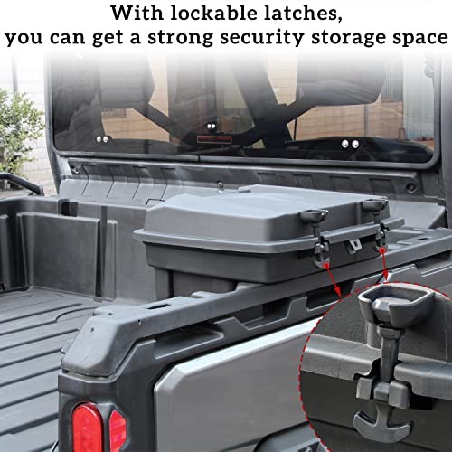 Double Layer Cargo Storage Box for Can-Am Defender/Commander, Removable Rear