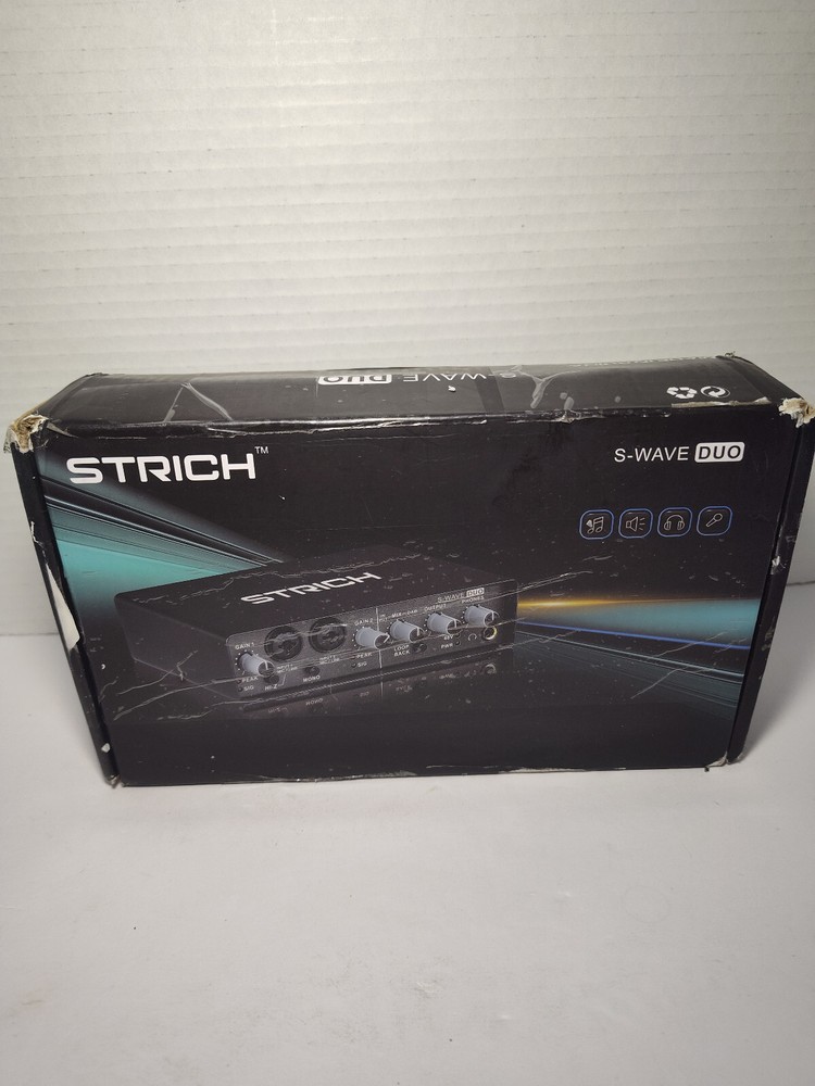 Strich S-WAVE DUO USB Audio Interface for Streaming - NEW OPEN BOX