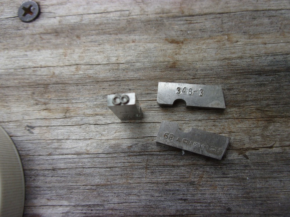 Figure "8" Schmidt Embossing Stamper Number Machine Nameplate Marking Tool Punch