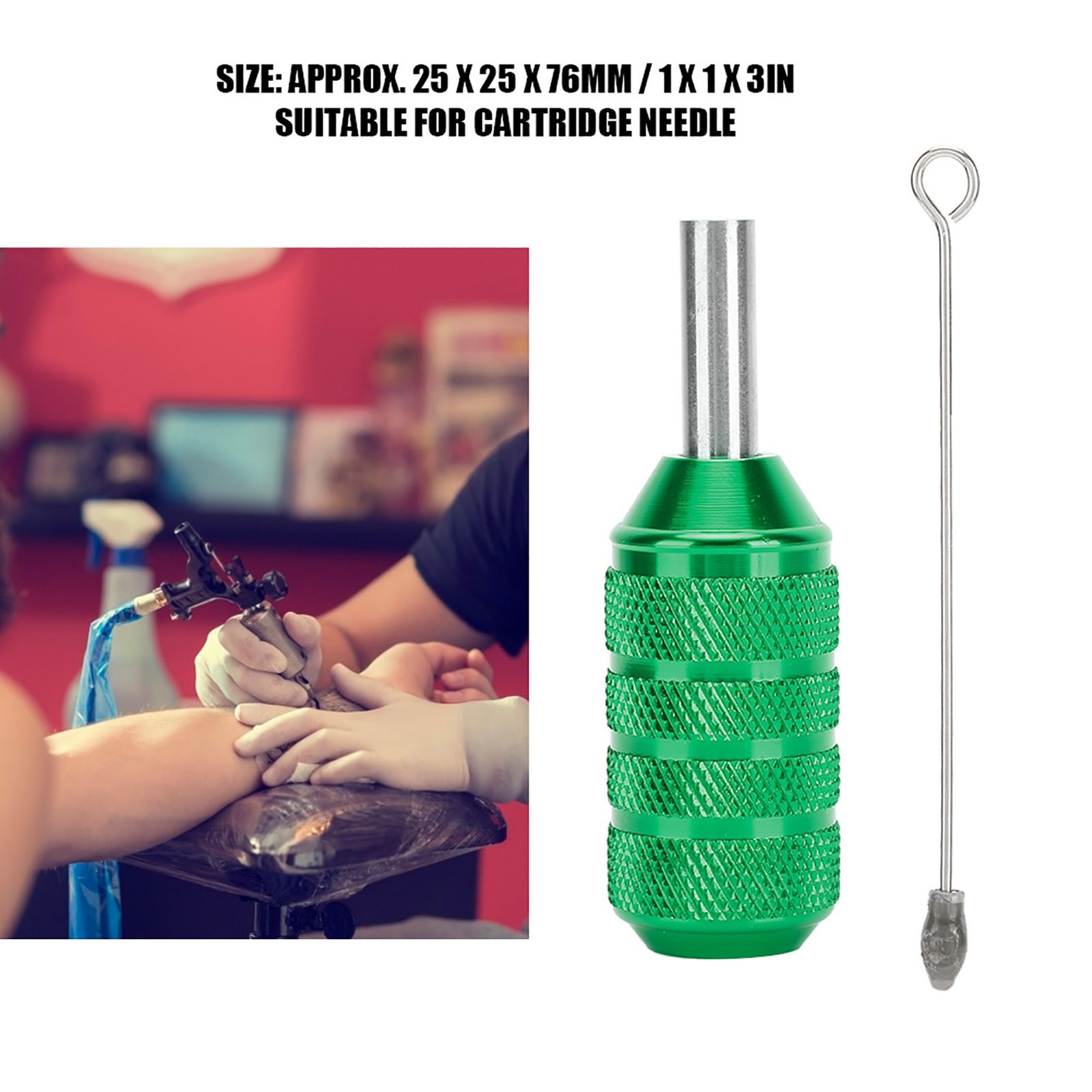 25mm Tattoo Machine Grip Aluminum Alloy Cartridge Needles Tattoo Grip Tattoo