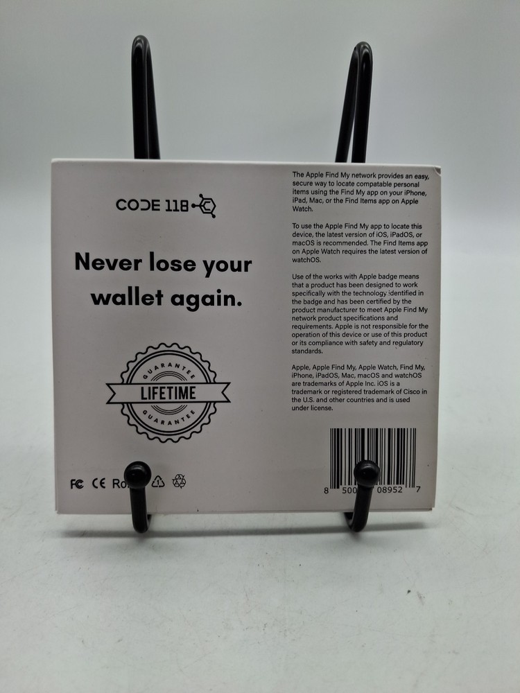 Code 118 Tracker Card - Apple Find My App 850060089527