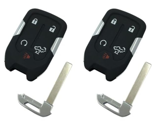 Replacement Smart Keyless Entry Remote Control Key Fob Case Cover 5 Button-2pcs