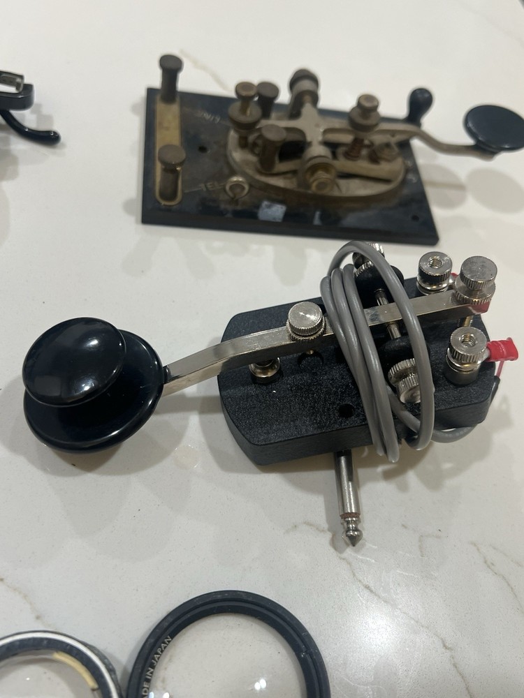 US WW2 M1 Aiming Circle Scope Lens Glasses Moorse Code Equipment Lot