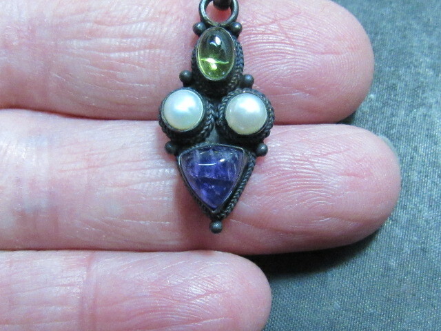 Amethyst pendent sterling