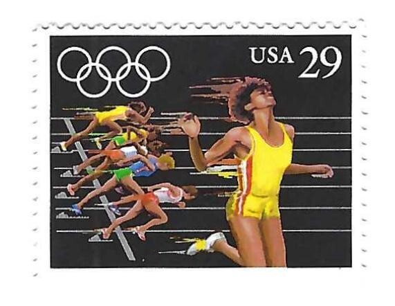 STAMP US SCOTT 2555 "Sprint" 29 CENT 1991 MNH