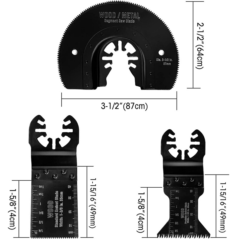 WORKPRO 23-Pieces Metal Wood Oscillating Saw Blades Set Quick Release Multitools