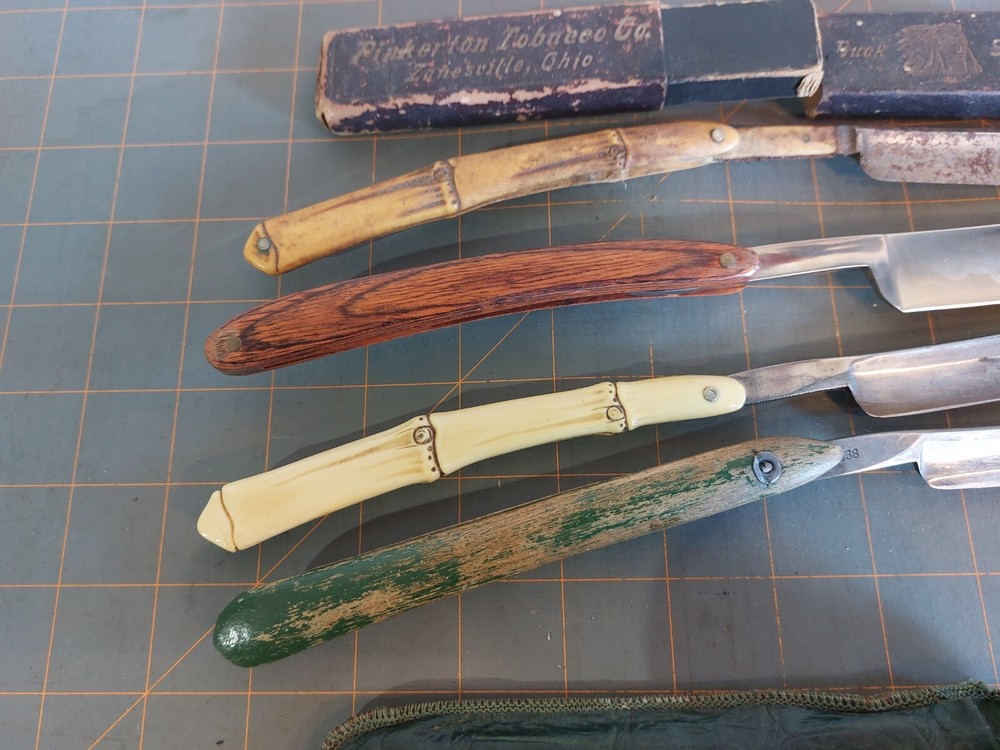 Vintage straight razors lot