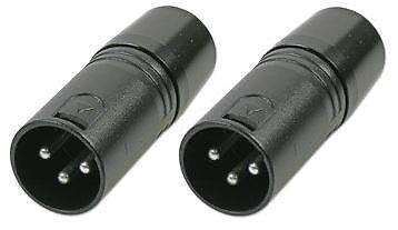 3 Pin DMX Terminators 2 per PackBlack