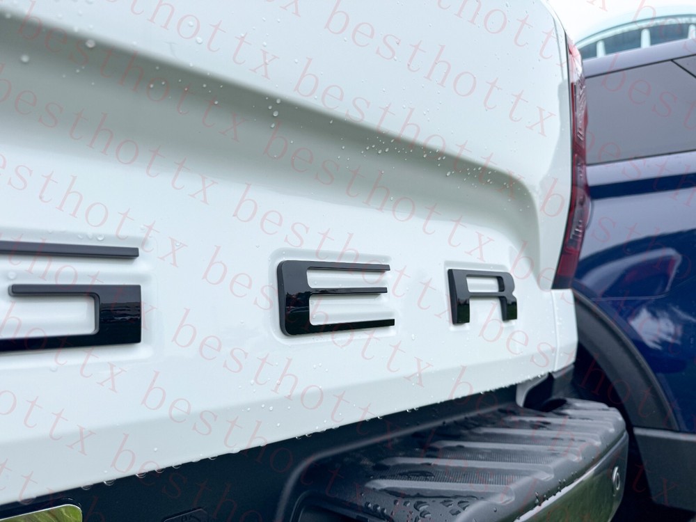 Gloss Black 3D RAISED TAILGATE LETTERS FOR RANGER 2024 2025