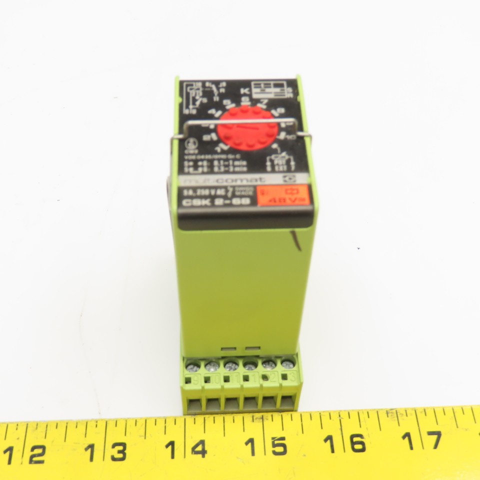 Multicomat CSK 2-68 5A 250VAC Timing Relay 48VAC Coil