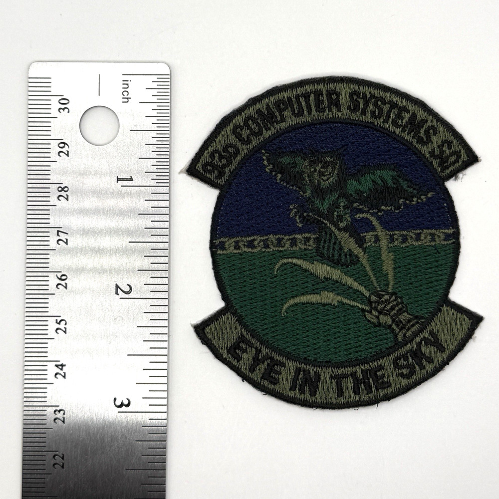 3" 93d Computer Systems Squadron "Eye in the Sky" Iron-On Patch