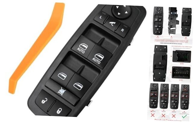 68110867AA Master Power Window Switch Driver Side Compatible with 1500 2500