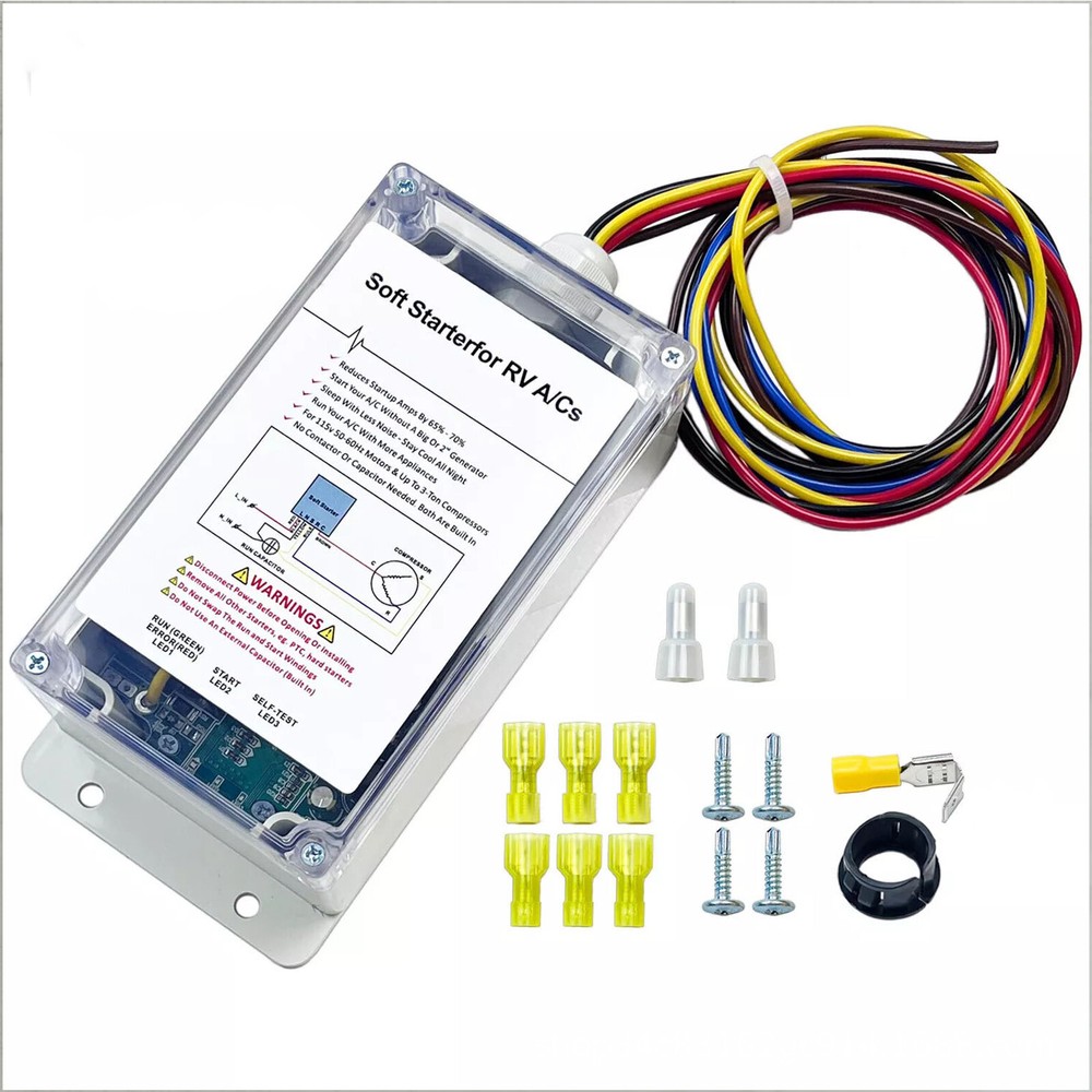 A/C Soft Starter Smart Control Set Enables Easy Start an A/C & Appliances on RV