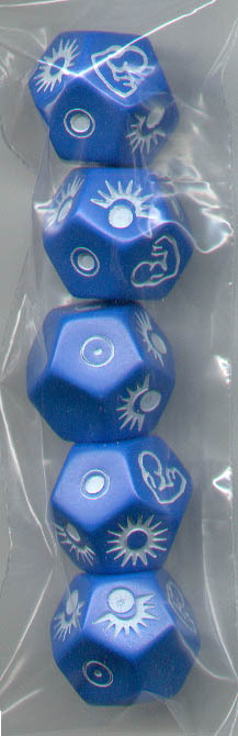 Success /. Skill Dice - Opaque Blue - 5 D12