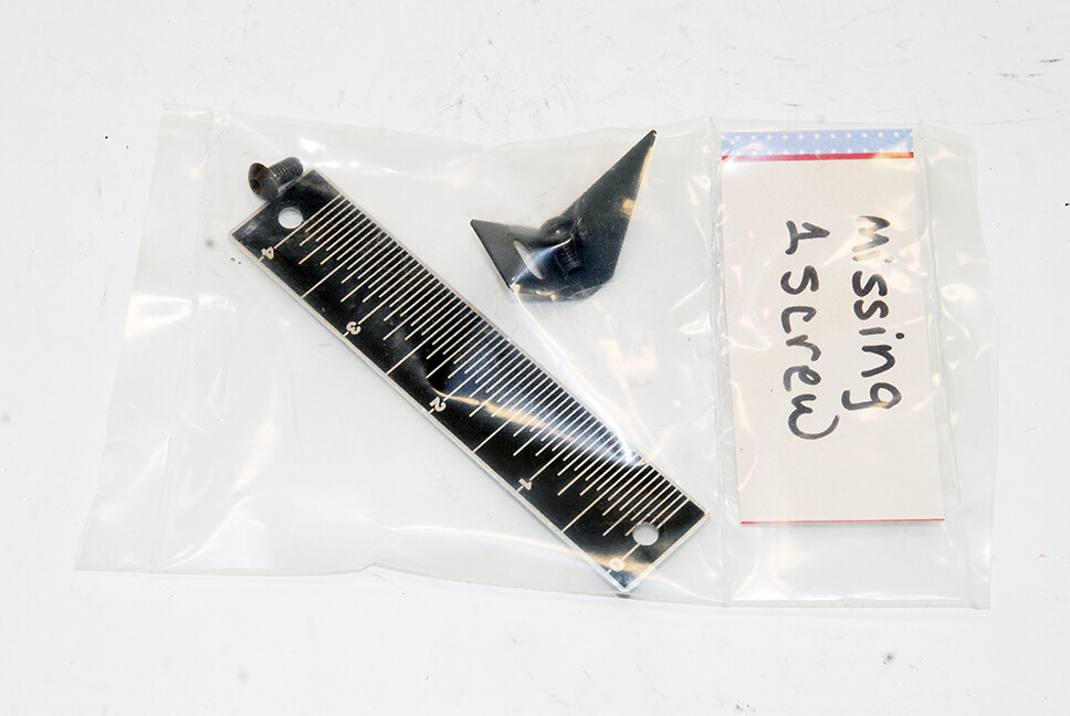 ShopSmith Mark V Planer Stock Thickness Scale and Pointer - see description