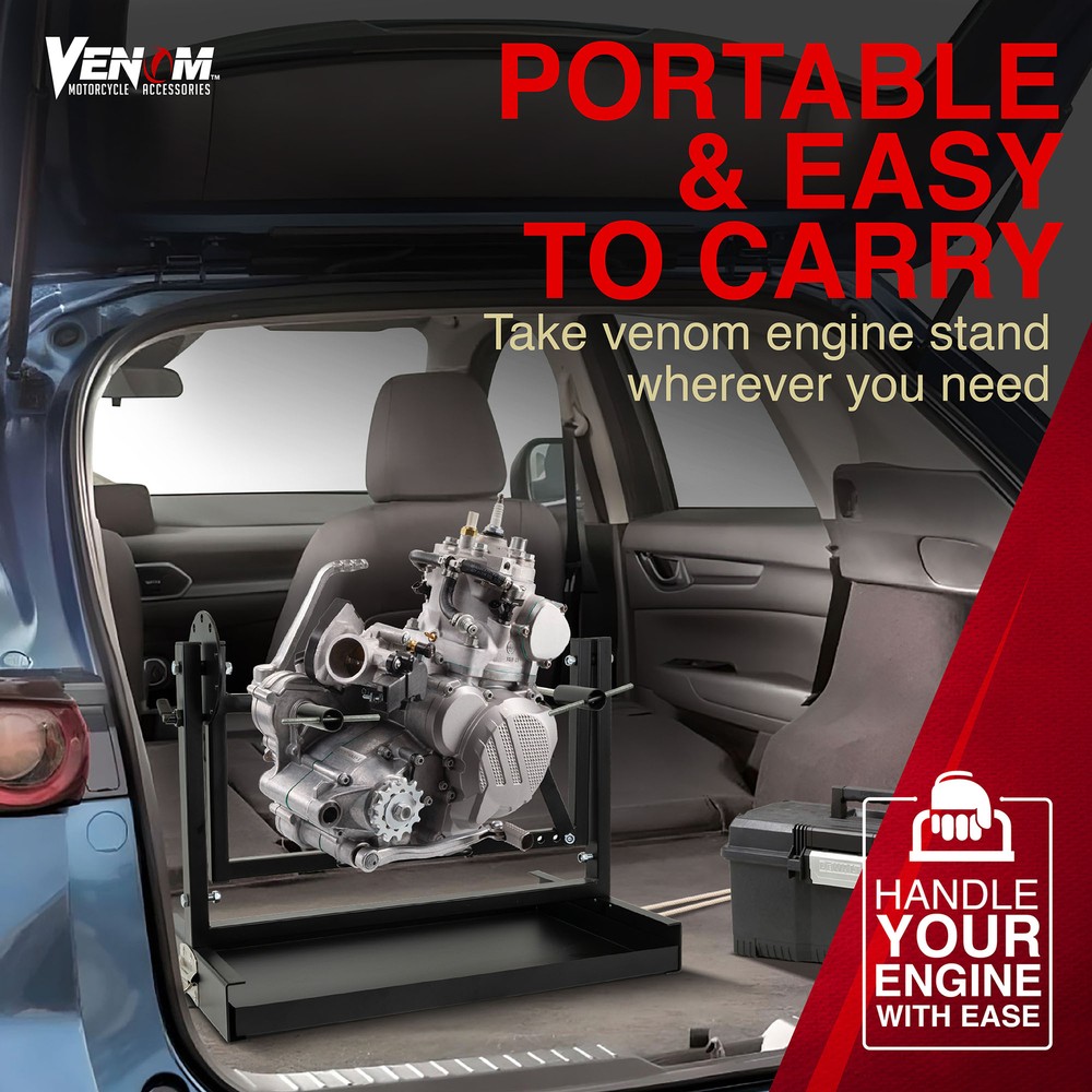 Venom Engine Hoist for All Vertical-Type Single Cylinder 2 or 4-Stroke Engine