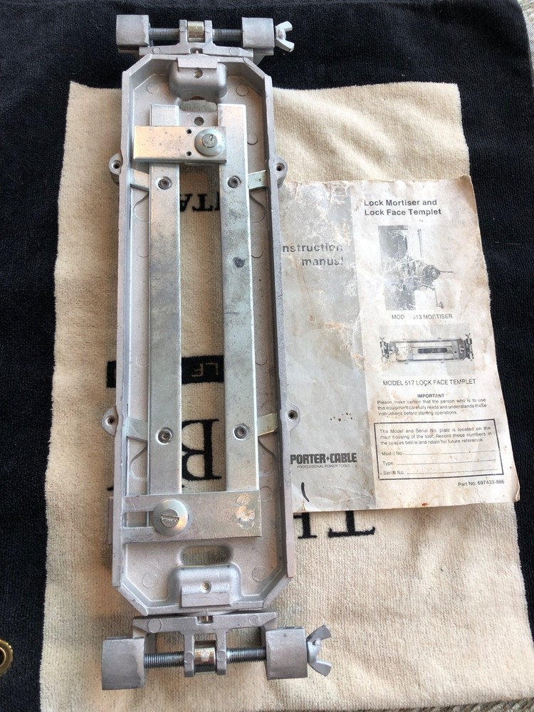 Porter Cable 517/513 Lock Face Mortise Template EUC