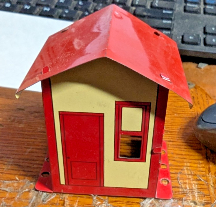 Gilbert Erector Set "MX" HOUSE WITH ORIGINAL BOX red HOLDER