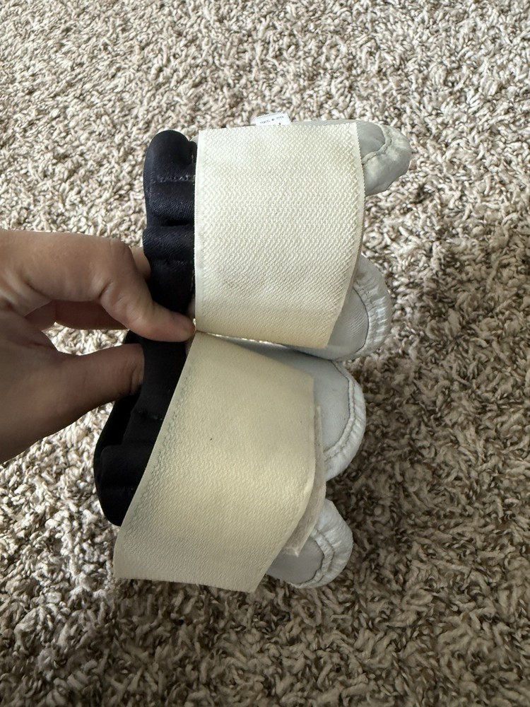 White No Turn Equine Bell Boots Medium