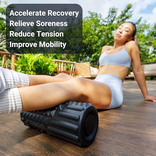 VibePro Vibrating Foam Roller - 5-Mode Vibrating Massage Roller for Flow