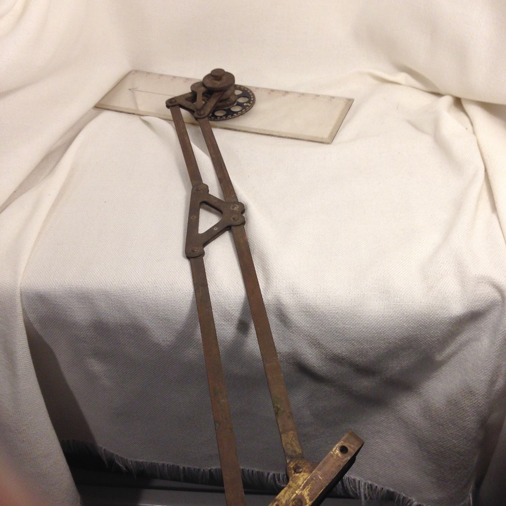 WWII RAF Air Force Navigators Chart Table Plotter Arm Perspex Rule BETEC Bomber