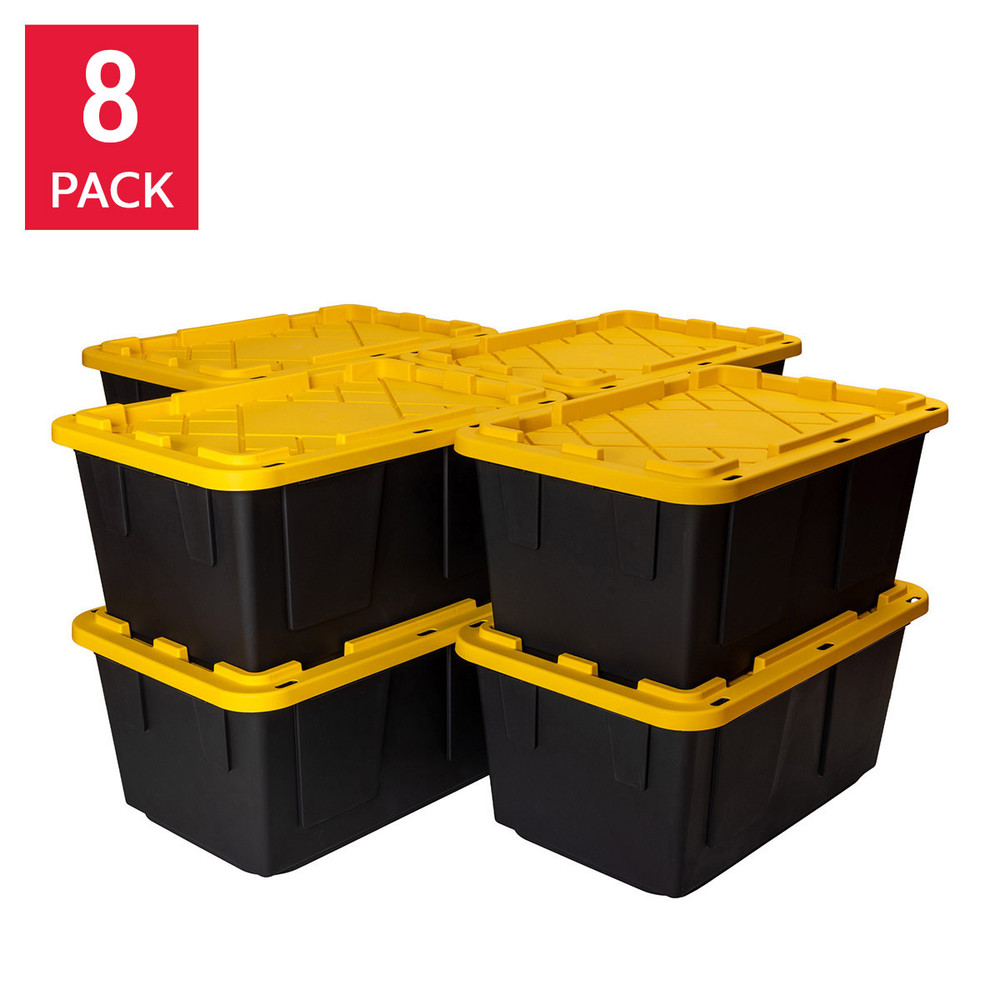 Greenmade 27 Gallon Storage Bin, 8-Pack