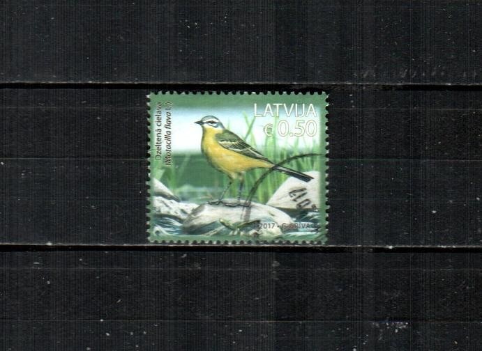 LATVIA ( 1v ) Bird F/VF Used ( 2017 ) #7