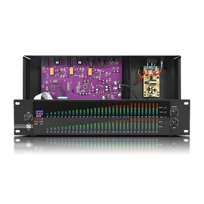 EQ-323 2U Professional Graphic Equalizer Spectrum Digital Equalizer LED 220V ot2
