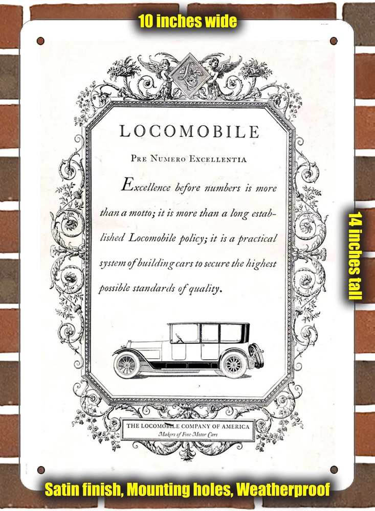 Metal Sign - 1918 Locomobile Vintage Ad 01