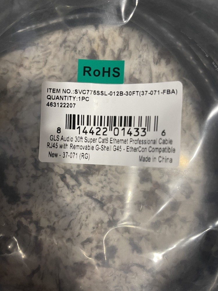 GLS Audio 30-Feet Ethercon Pro Cable RJ45 Gshell G45