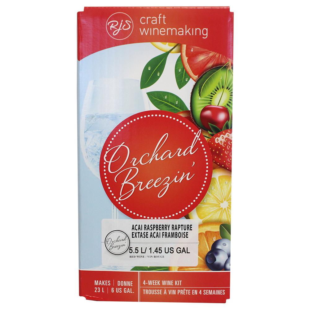 Orchard Breezin Acai Raspberry Rapture Home Wine Making Kit