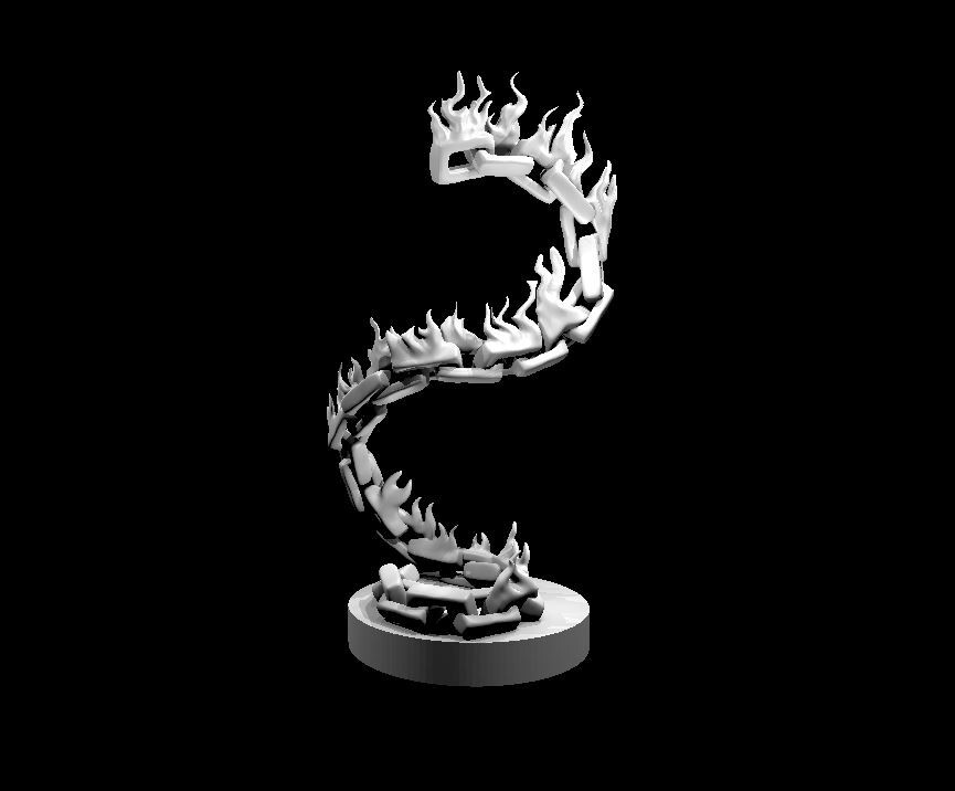 Spiritual Weapon Chain Spell Effect 28mm Scale DND D&D Tabletop Mini