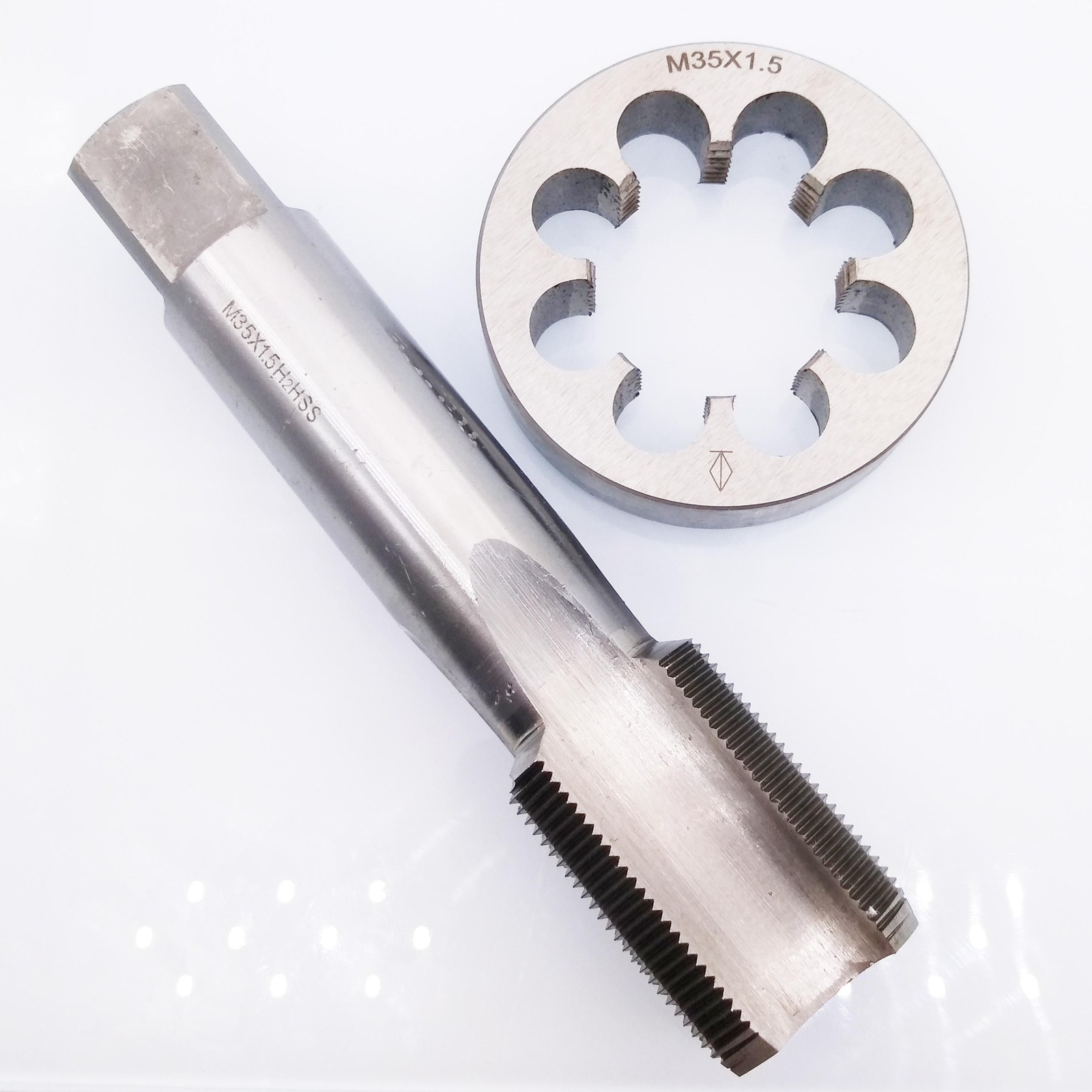 US Stock HSS M35 x 1.5mm Tap & M35 x 1.5mm Die Metric Thread Right Hand