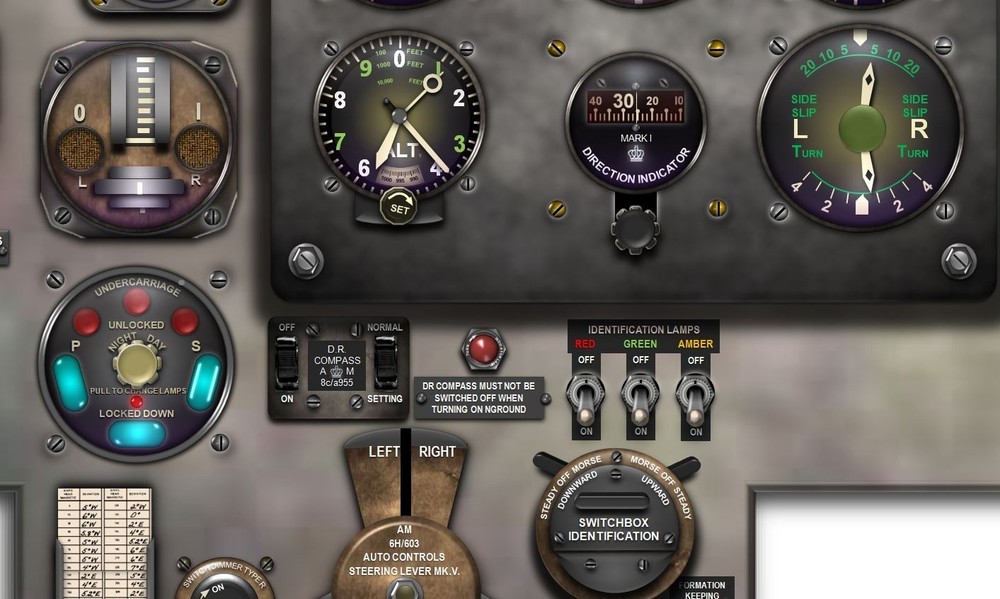 AVRO LANCASTER COCKPIT instrument panel CDkit