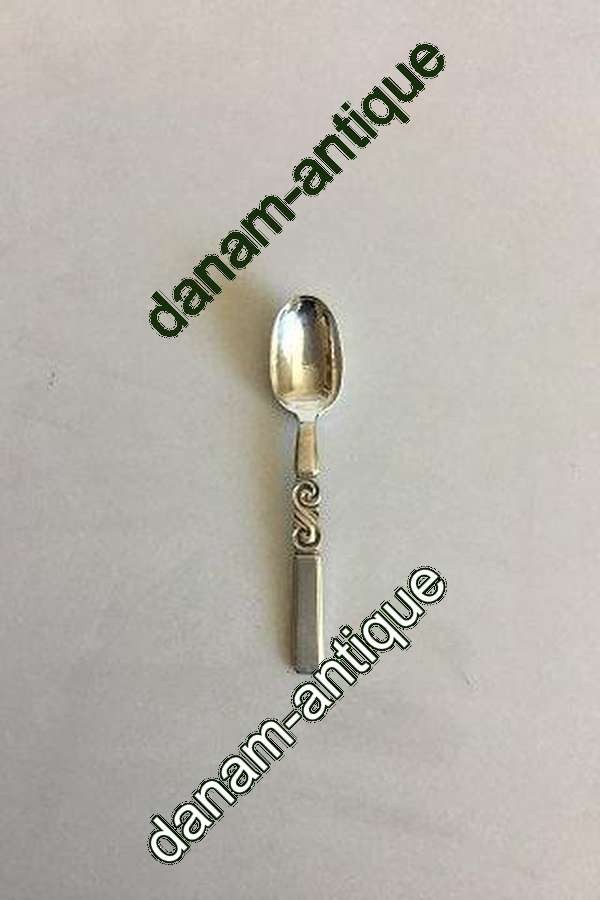 Georg Jensen Sterling Silver Scroll Mocca Spoon No 35