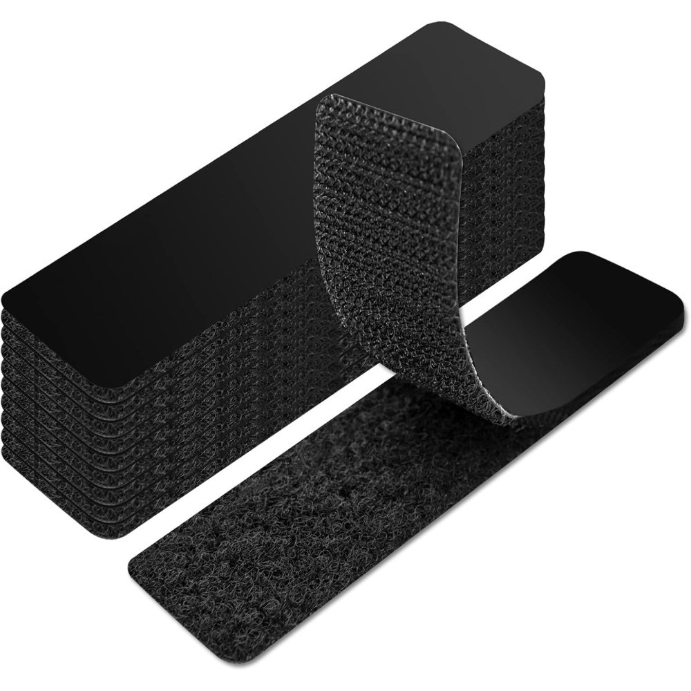 16 Sets Hook and Loop Tape Sticky Back,1 in.x 4 in. Double-Sided Command