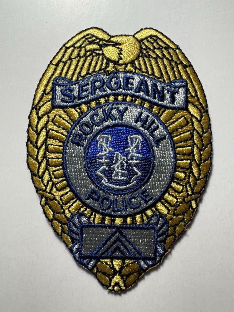 Rocky Hill Connecticut Police Sergeant Patch ~ RARE