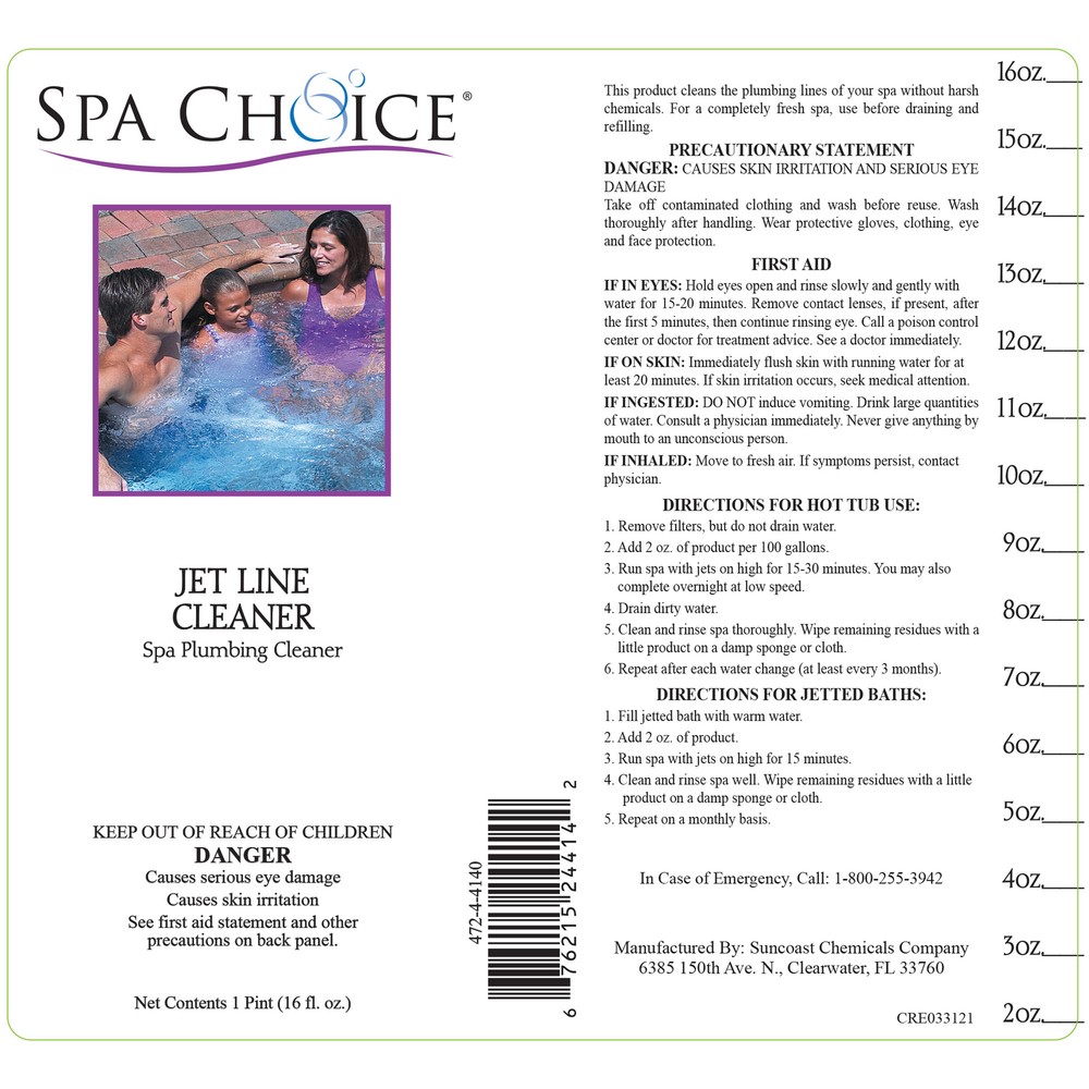 Spa Choice Jet Line Cleaner - 4 Pints