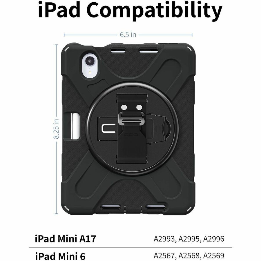 CODi Rugged Carrying Case Apple iPad Mini 6 Tablet - Black