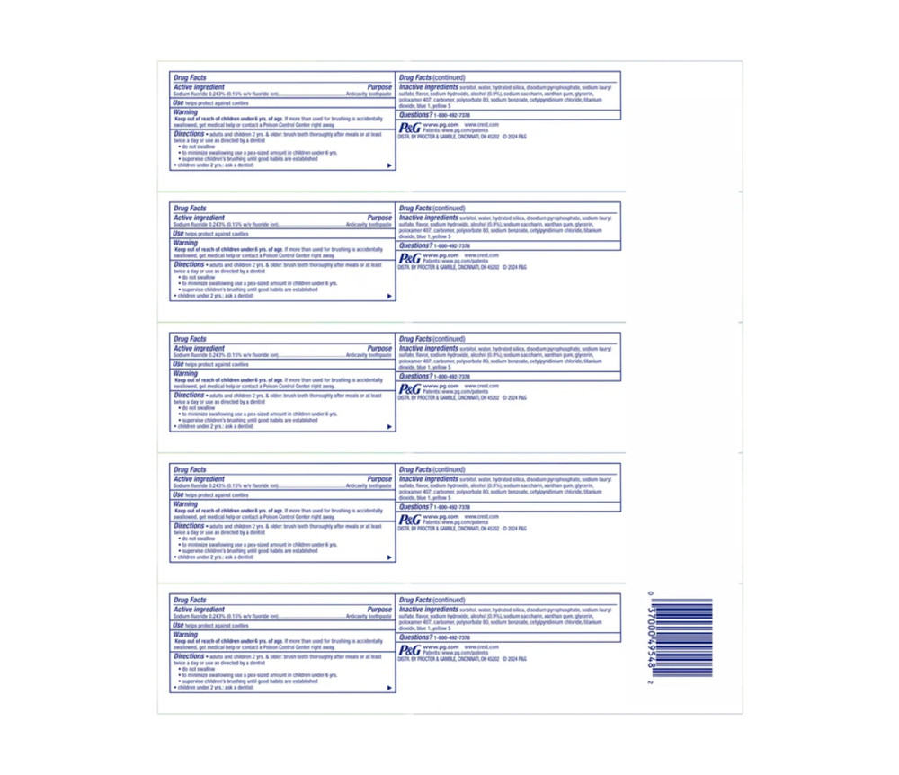 Crest Complete Scope Toothpaste Advanced Active Foam 8.2 oz 5 Pack