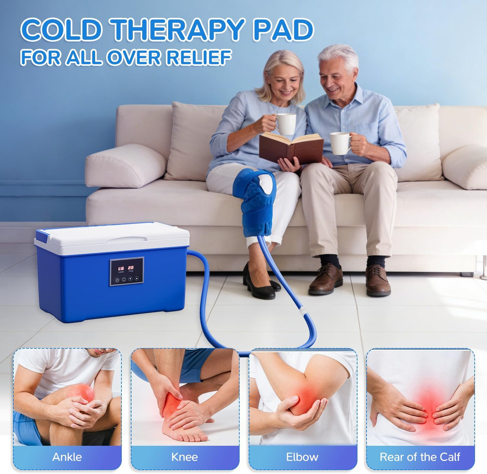 Cold Therapy Machine with Memory Function, Programmable Timer, Wireless Remote &