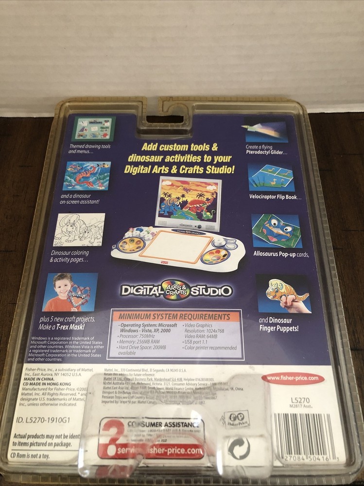Fisher-Price Dinosaurs Digital Arts & Crafts Studio Software