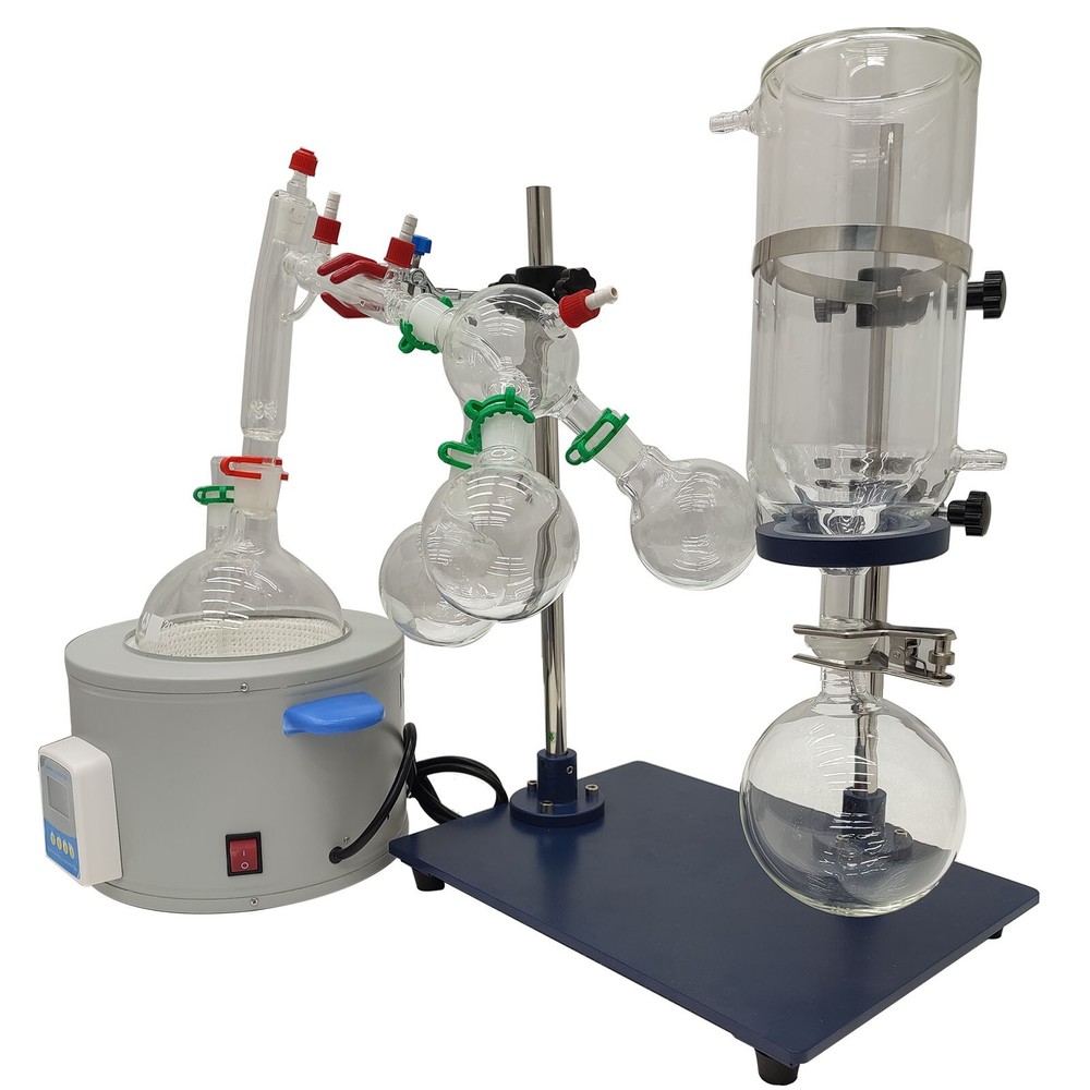 110V Short-range Molecular Distillation Apparatus Laboratory Heating Stirring
