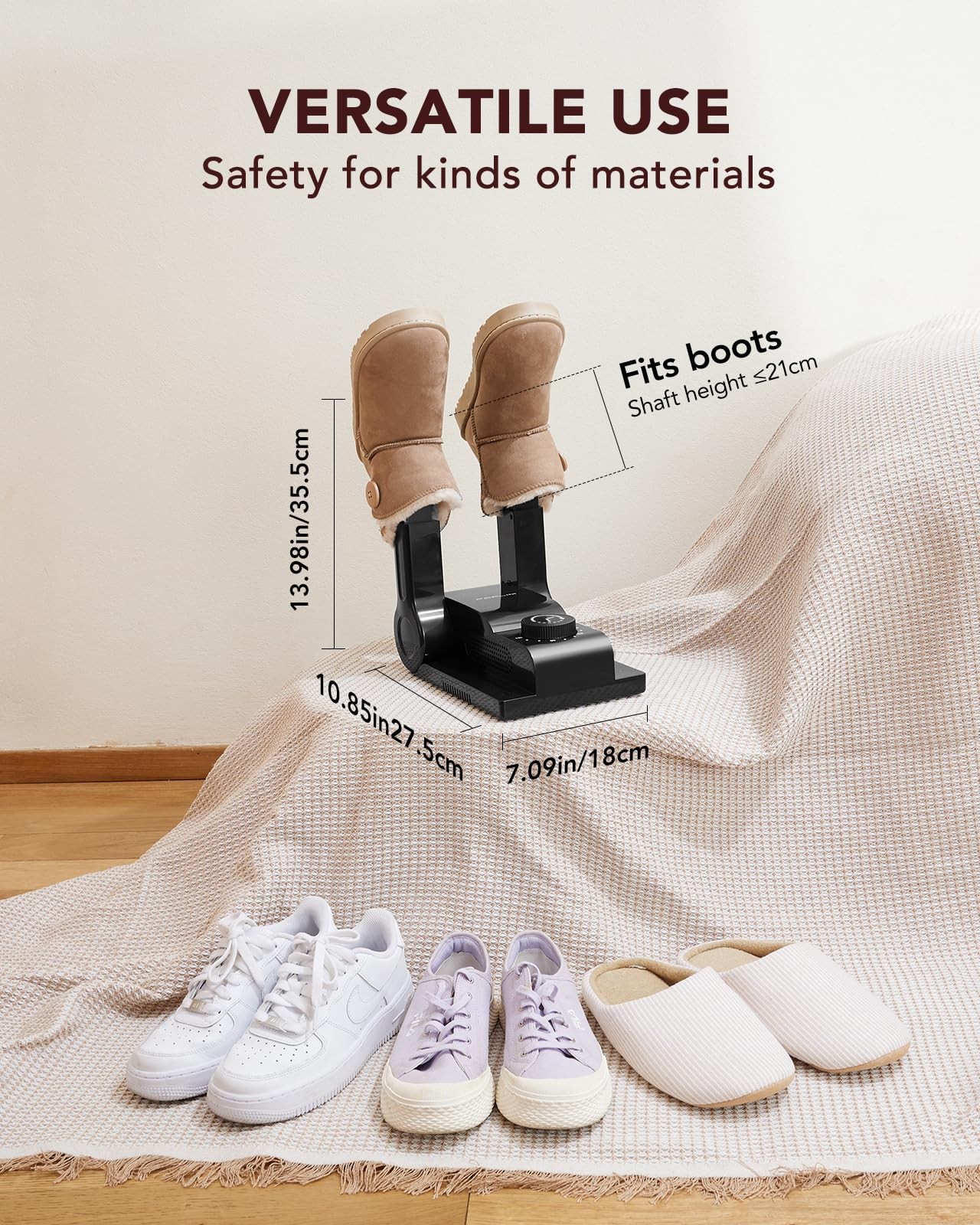 FORLIM Boot Dryer for Work Boots, Shoe Dryer with Heat Blower, Glove Dryer & ...