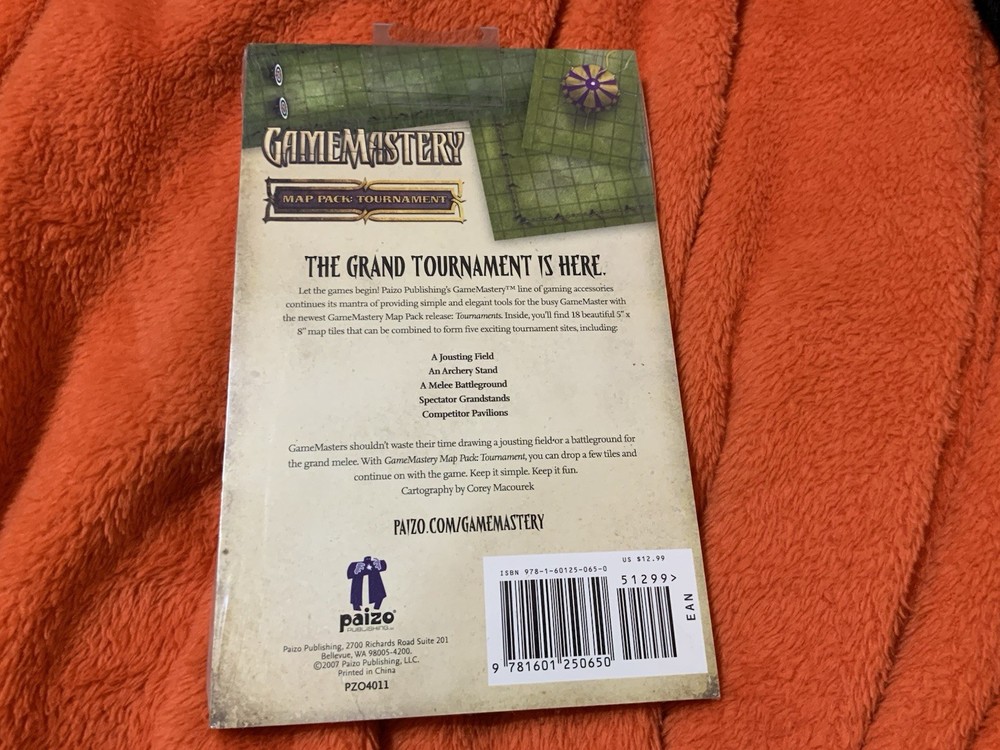 Tournament Map Pack GameMastery Paizo New Sealed