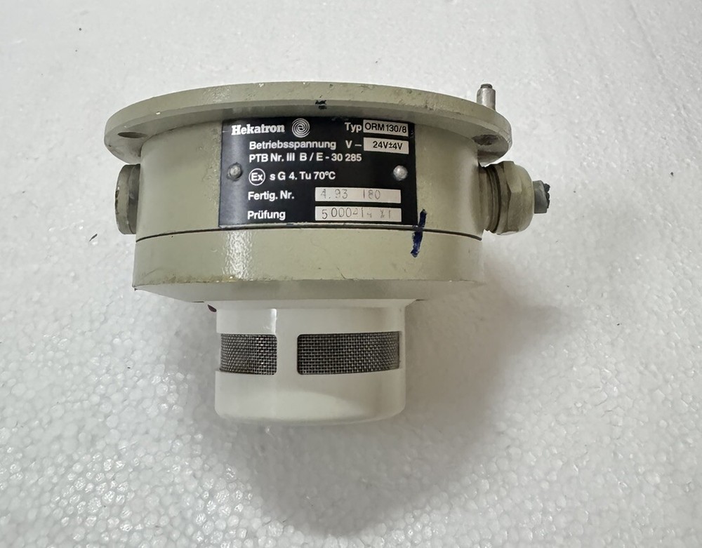 HEKATRON TYPE ORM 130/8 OPTICAL SMOKE DETECTOR 24V