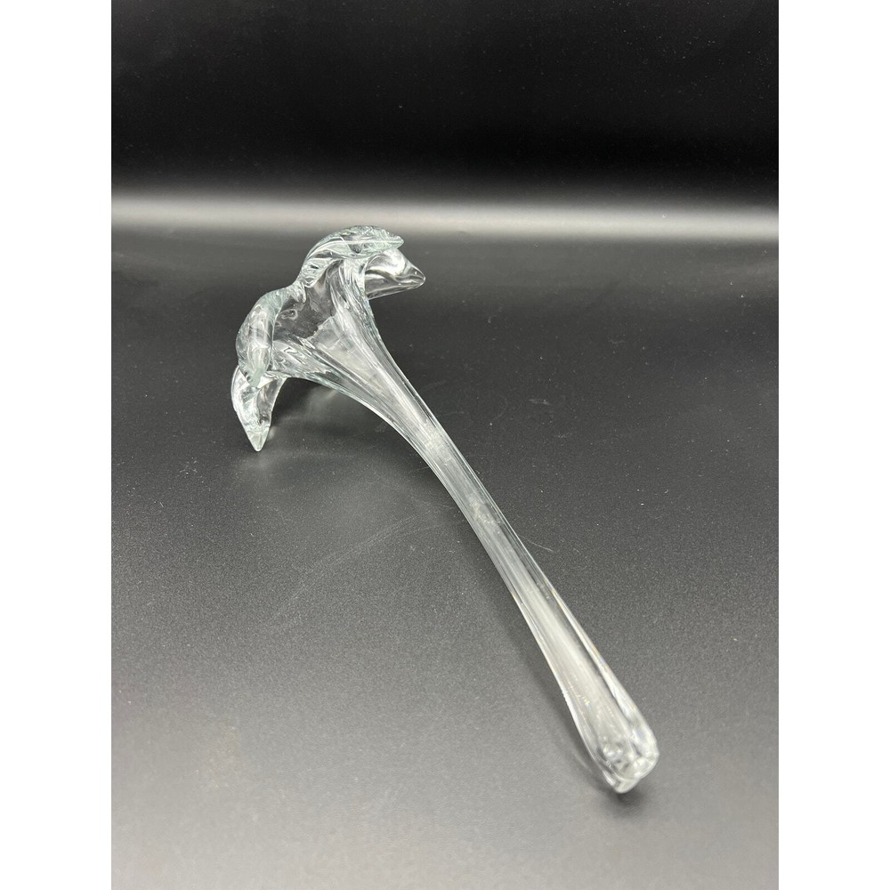 Crystal Hand Blown Lily Bud Vase Table Top