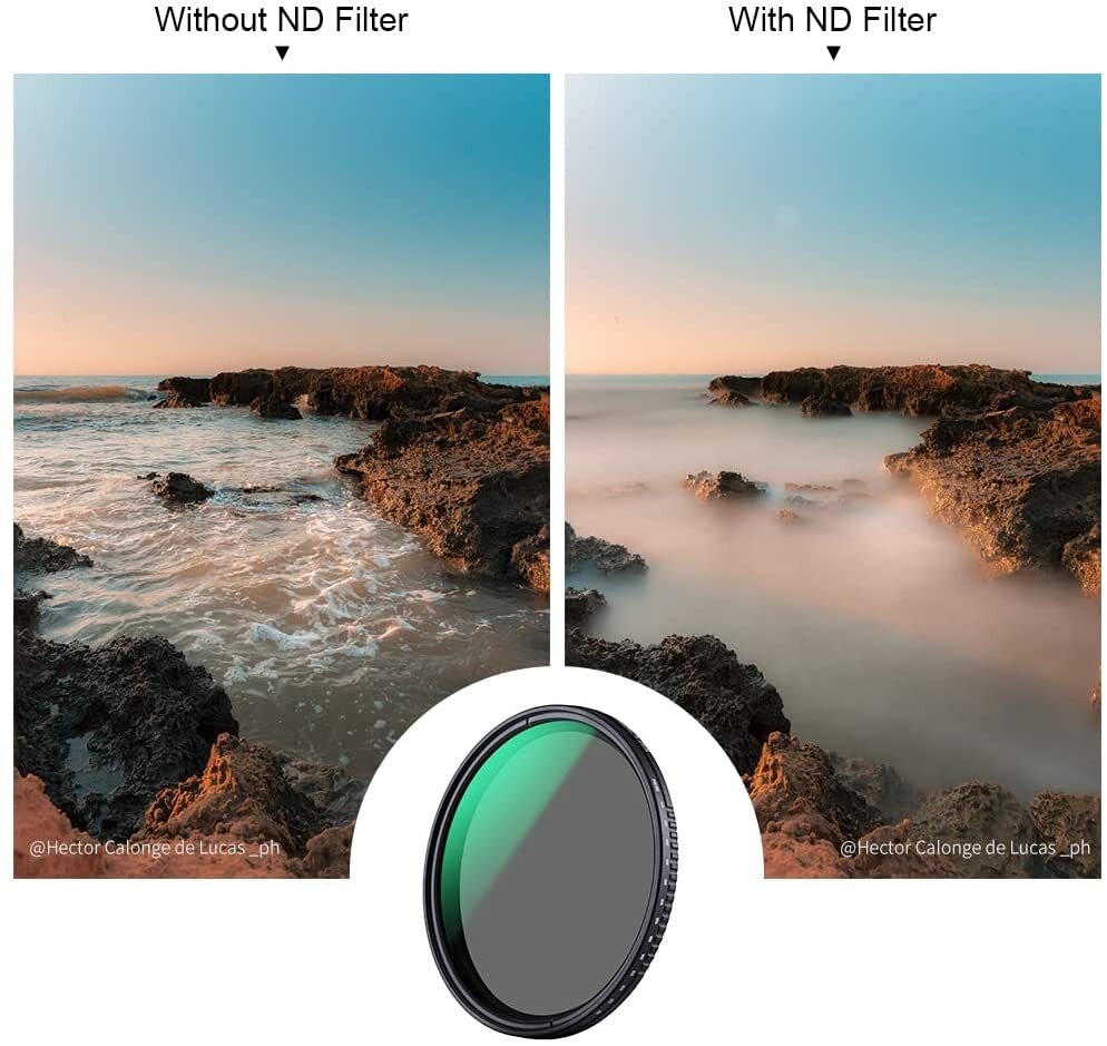 K&F Concept 82mm Variable ND3-1000 ND Filter Neutral Density Camera Lens Filter