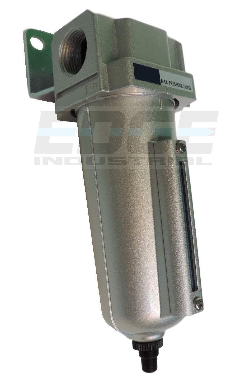 3/4" HEAVY DUTY IN LINE COMPRESSED AIR WATER SEPARATOR MOISTURE TRAP, AUTO DRAIN