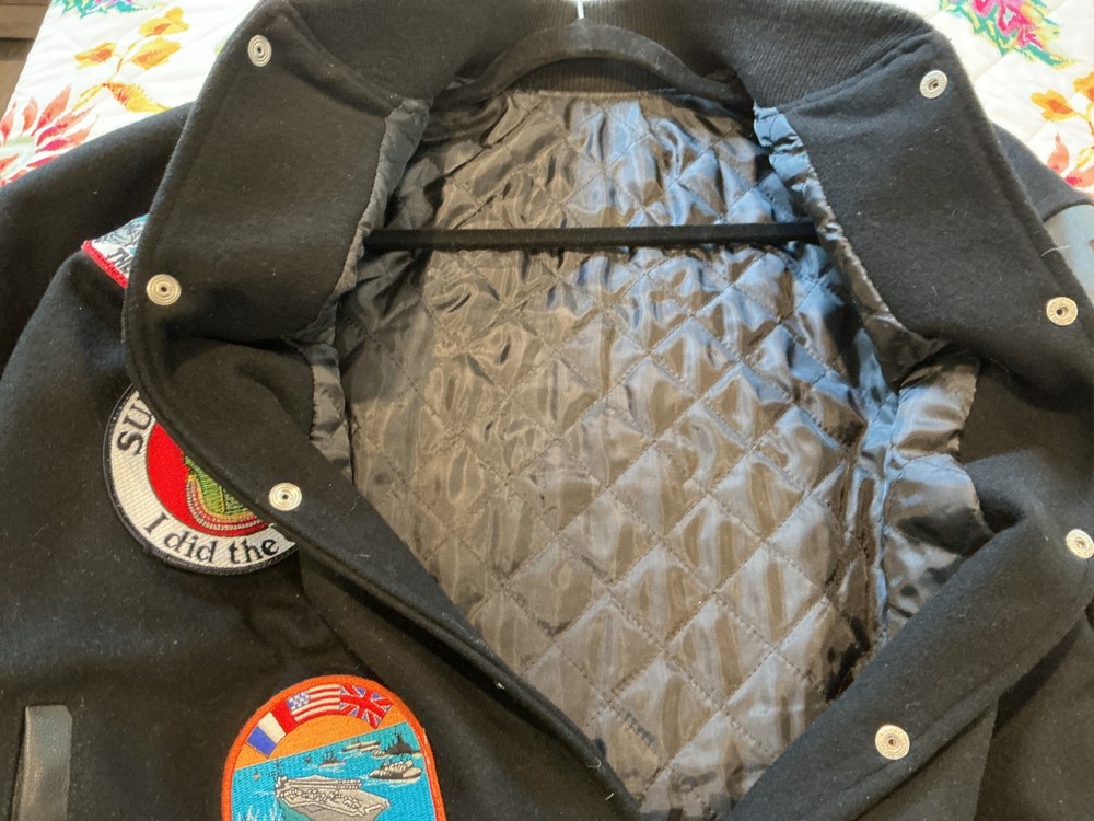 US Navy Wool Tour Jacket USS Eisenhower 2000